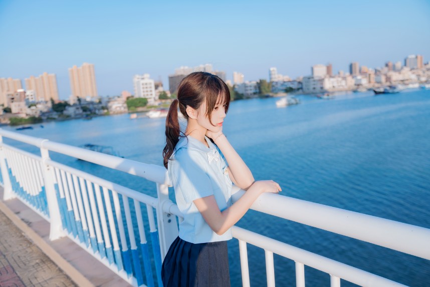 桜桃喵 - 蔚蓝 [33P-608MB]