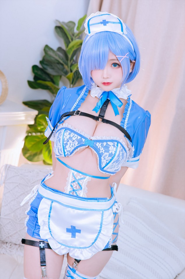 日奈娇 - 蕾姆蓝色护士 [88P-580MB]