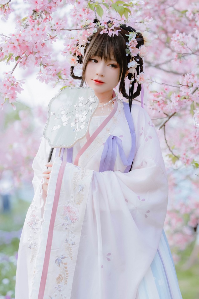 Nyako喵子 - 樱花汉服 花神祈愿 [52P-219MB]
