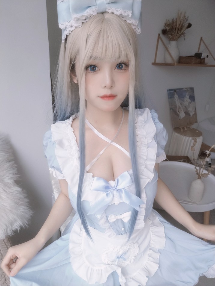 蜜汁猫裘 - 蓝baby [27P2V-408MB]
