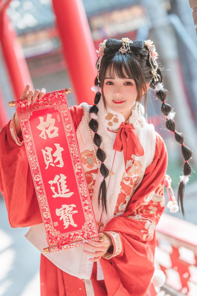 兔子Zzz不吃胡萝卜 - 可爱新年&红色蝴蝶结 2 套