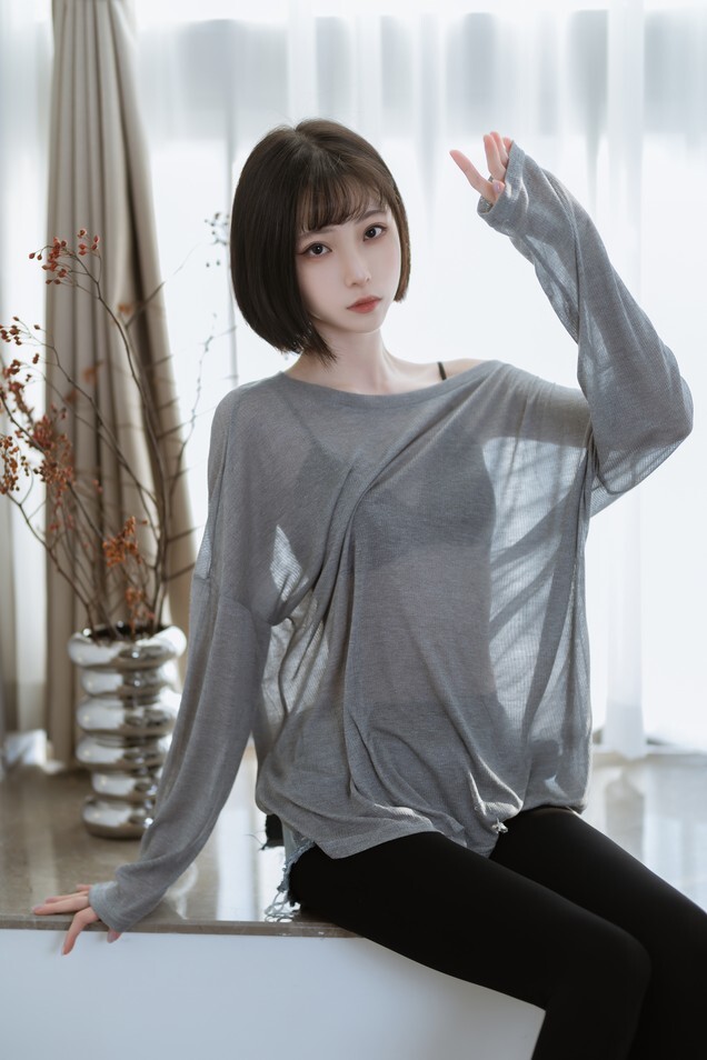 许岚LAN - 半透毛衣 [40P-568MB]