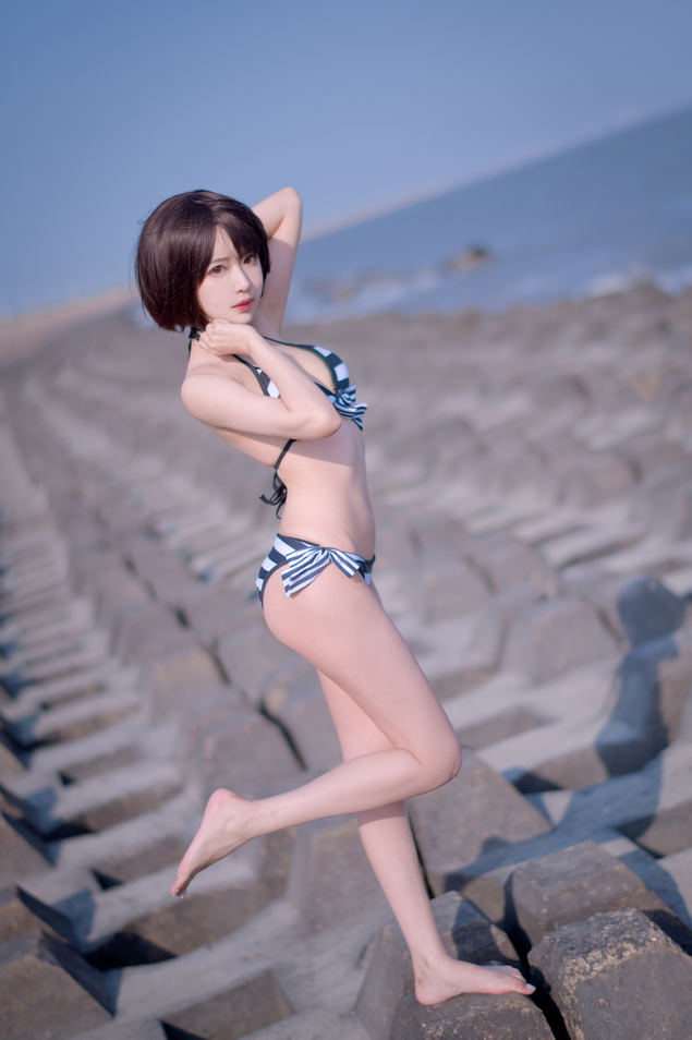 Shika小鹿鹿 - 加藤惠 泳装 [17P-114MB]