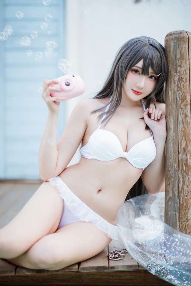 瓜希酱 - 樱岛麻衣 泳装 [28P-107MB]