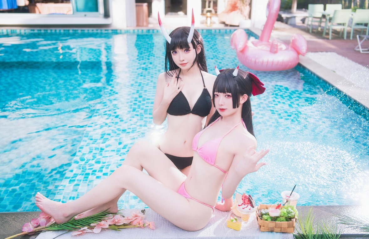 封疆疆v&amp;祖木子 - 能代x酒匂泳装 [86P-1.13GB]