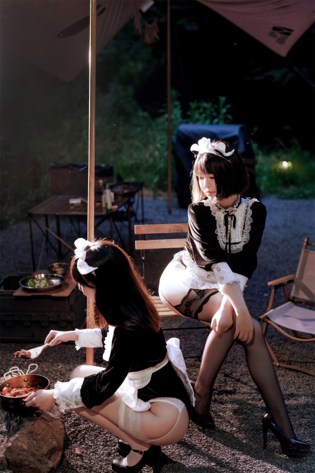 半半子&amp;面饼仙儿 -【BANBANKOxMianZelizer】メイド姉妹 [74P-548MB]