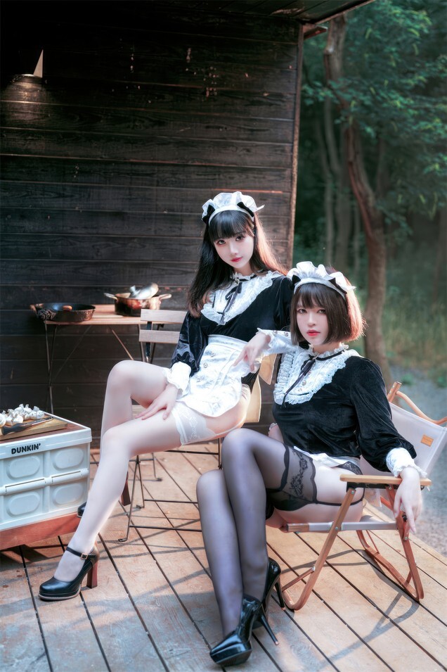 半半子&amp;面饼仙儿 -【BANBANKOxMianZelizer】メイド姉妹 [74P-548MB]