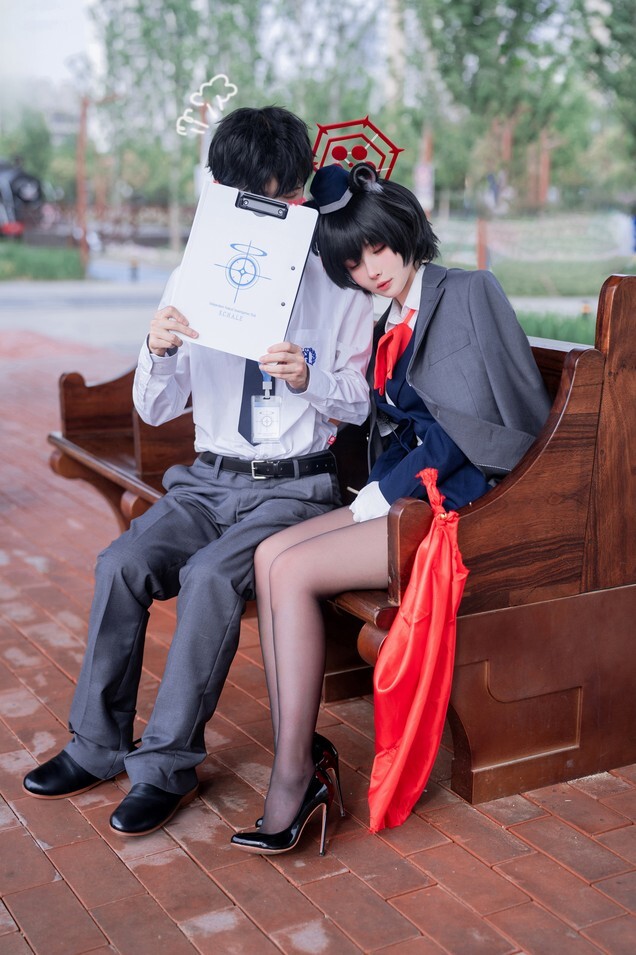 rioko凉凉子 -《蔚蓝档案》椿 导游 [62P12V-1.02GB]