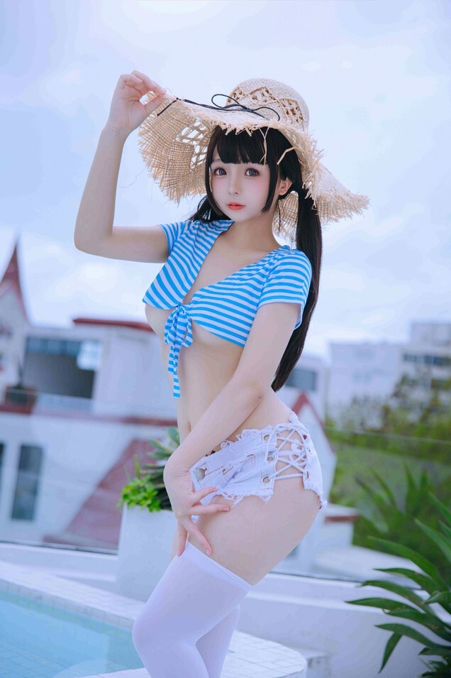 日奈娇 (樱井小莜) - 蓝白条 [150P6V-1.17GB]