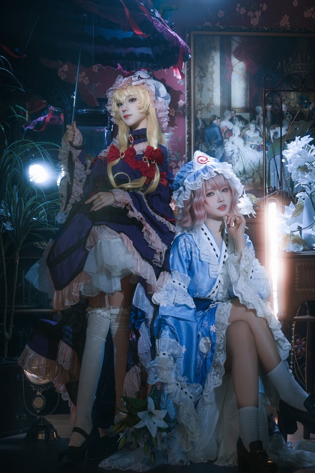 花柒Hana - 八云紫+西行寺幽幽子 (&amp;肃雨雨雨) [16P-287MB]