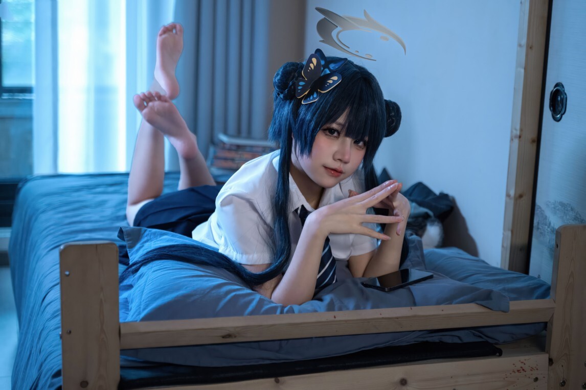 清水凪 - 龙华妃咲 JK (蔚蓝档案) [52P-526MB]