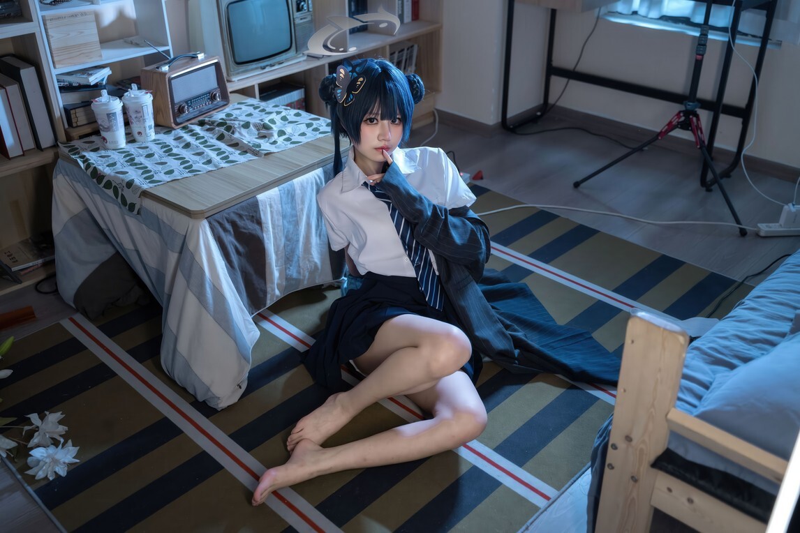 清水凪 - 龙华妃咲 JK (蔚蓝档案) [52P-526MB]