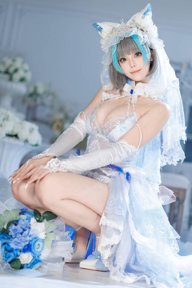 蜜汁猫裘 - 柴郡花嫁 [125P2V-2.92GB]
