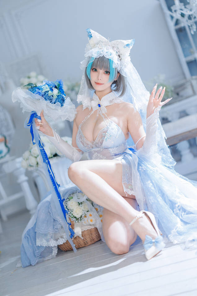 蜜汁猫裘 - 柴郡花嫁 [125P2V-2.92GB]