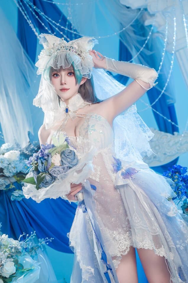 Natsuko夏夏子 - 碧蓝航线 柴郡婚纱 [70P-625MB]