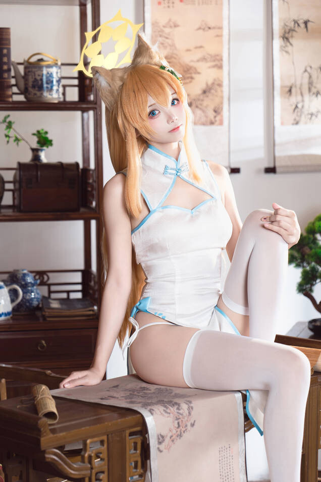 艾西Aiwest - 蔚蓝档案 伊落玛丽 旗袍 [30P-341MB]
